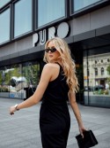 Eleganter One-Shoulder-Jumpsuit mit weitem Bein, Schwarz 23560 - Online-Shop - Boutique